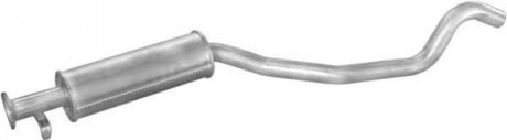 Глушитель алюм. сталь, средн. часть Opel Vectra 2.0/2.5 kat 88-95 (17.272) Polmo POLMOSTROW 17272