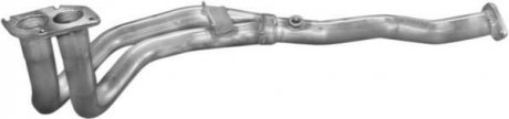 Глушитель, алюм. сталь, передн. часть Opel Vectra 88-95/Calibra 90-97/Astra 91-9 POLMOSTROW 17431 (фото 1)