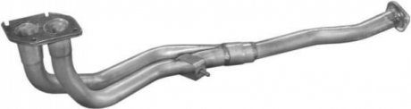 Глушитель, алюм. сталь, передн. часть Opel Vectra 1.4-1.6i 88-92 POLMOSTROW 17.515 (фото 1)