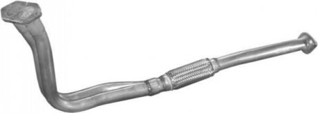Глушник, алюміній. сталь, передн. частина Opel Vectra A 1.7D 92-95 (17.522) Polmostr POLMOSTROW 17522 (фото 1)