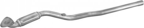 Труба приемная алюминизированная сталь Opel Astra G/Zafira A 1.4, 1.6 (00-04) POLMOSTROW 17.594