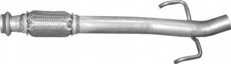 Алюм глушник. сталь, середн. частина Peugeot 207/208 (19.176) POLMOSTROW 19176 (фото 1)