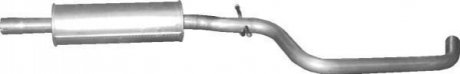Глушитель алюм. сталь, средн. часть Skoda Yeti 1.2 TSI 09/09- (24.71) POLMOSTROW 2471 (фото 1)