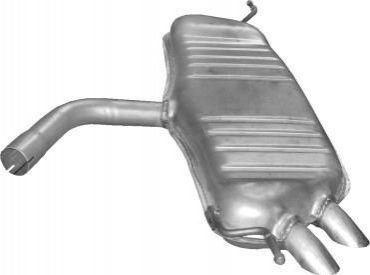 Глушник, алюміній. сталь, задн. VW Golf V 2.0 SDi Diesel hatchback 01/04-11/0 POLMOSTROW 30617