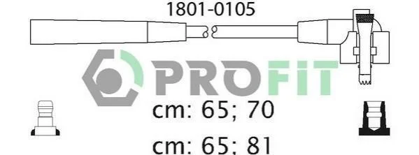 <strong>Комплект кабелів високовольтних PROFIT 1801-0105 (фото 1)</strong>