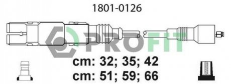 Комплект кабелей высоковольтных PROFIT 1801-0126