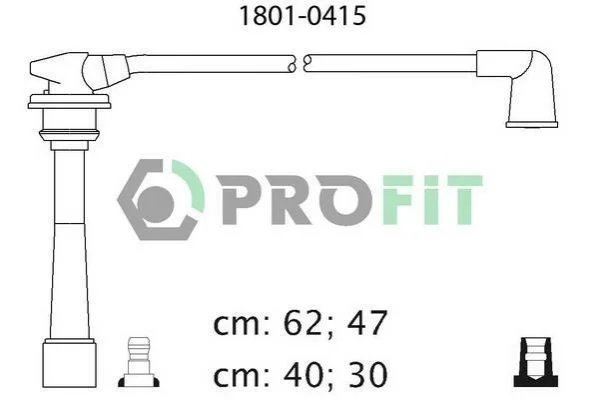 <strong>Комплект кабелів високовольтних PROFIT 1801-0415 (фото 1)</strong>