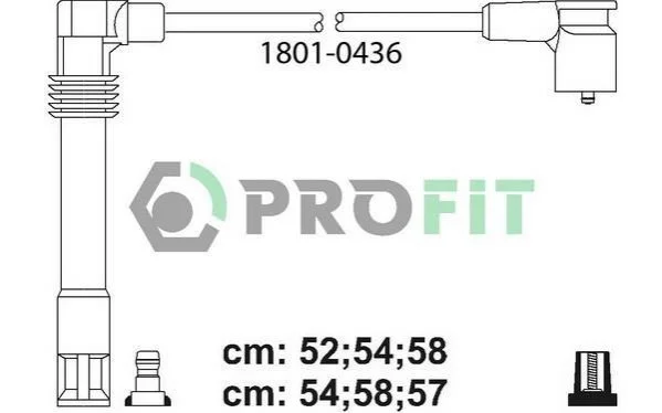 <strong>Комплект кабелів високовольтних PROFIT 1801-0436 (фото 1)</strong>