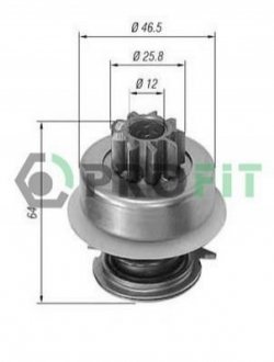 Бендікс стартера PROFIT 19108014 фото товару