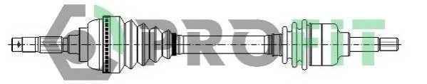<strong>Піввісь PROFIT 2730-0257 (фото 1)</strong>
