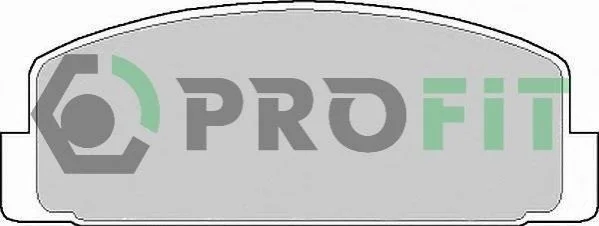 <strong>Колодки гальмівні дискові PROFIT 5000-0372 (фото 1)</strong>