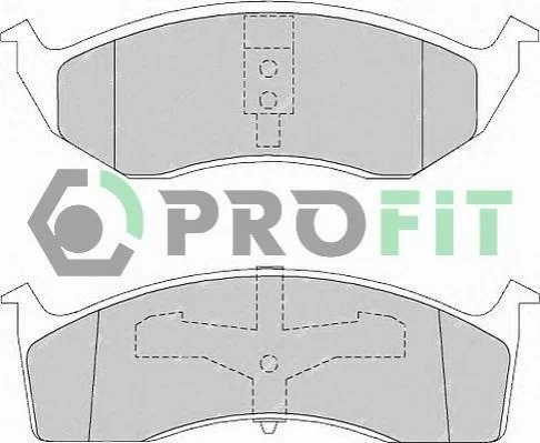 <strong>Колодки гальмівні дискові PROFIT 5000-1098 (фото 1)</strong>