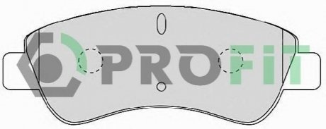 Колодки тормозные дисковые PROFIT 5000-1399