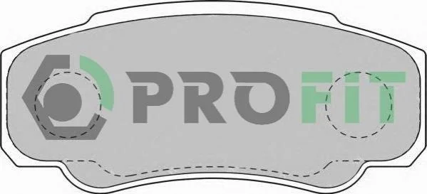 <strong>Колодки гальмівні дискові PROFIT 5000-1480 (фото 1)</strong>