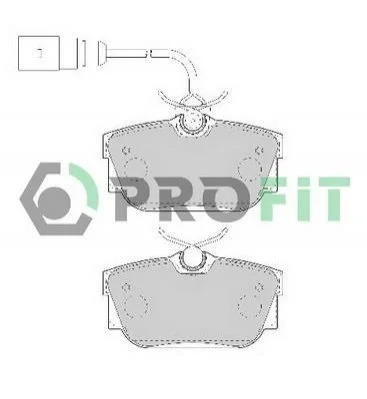 <strong>Колодки тормозные дисковые PROFIT 5000-1482 (фото 1)</strong>