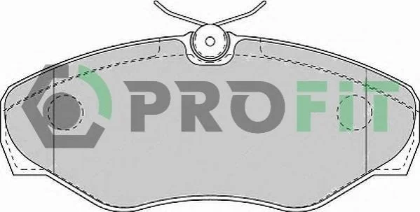 <strong>Колодки гальмівні дискові PROFIT 5000-1515 (фото 1)</strong>