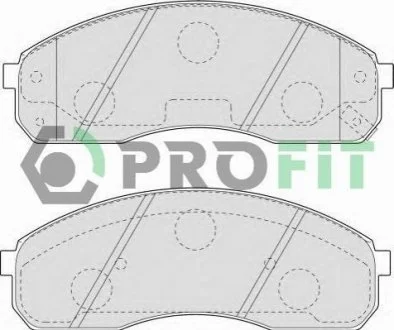 Колодки гальмівні дискові для KIA PROFIT 5000-1595 фото товару