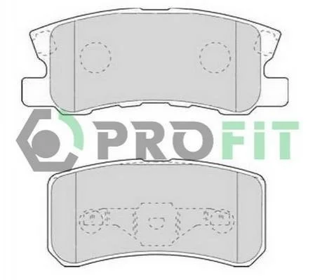 <strong>Колодки тормозные дисковые PROFIT 5000-1604 (фото 1)</strong>