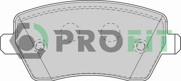 <strong>Колодки гальмівні дискові PROFIT 5000-1617 (фото 1)</strong>