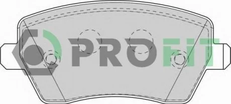 Колодки гальмівні дискові для PROFIT 5000-1617 фото товару