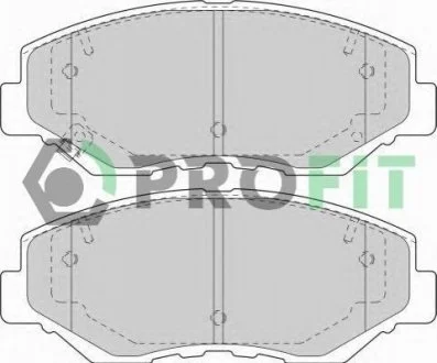 Колодки гальмівні дискові для PROFIT 5000-1658 фото товару