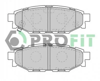 Колодки тормозные дисковые для PROFIT 5000-1947 фото товара