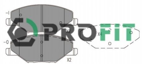 Колодки тормозные дисковые PROFIT 5000-4590 (фото 1)