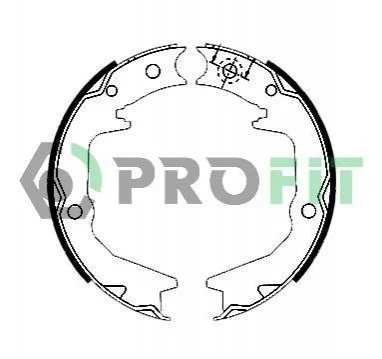 <strong>Колодки гальмівні барабанні PROFIT 5001-0011 (фото 1)</strong>