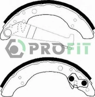 Колодки гальмівні барабанні для Audi, Volkswagen, Seat PROFIT 5001-0150 фото товару