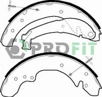 Колодки гальмівні барабанні для Peugeot, Citroen, Fiat PROFIT 5001-0534 фото товару