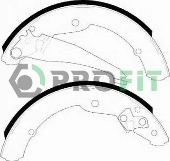 Колодки гальмівні барабанні для Volkswagen, Seat, Skoda PROFIT 5001-0549 фото товару
