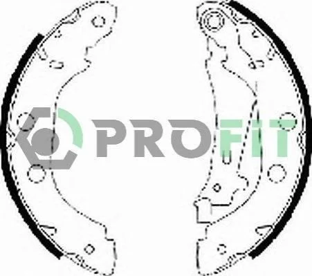 <strong>Колодки гальмівні барабанні PROFIT 5001-0577 (фото 1)</strong>