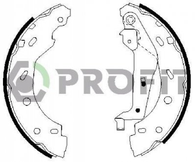 Колодки тормозные барабанные PROFIT 5001-0614 фото товара