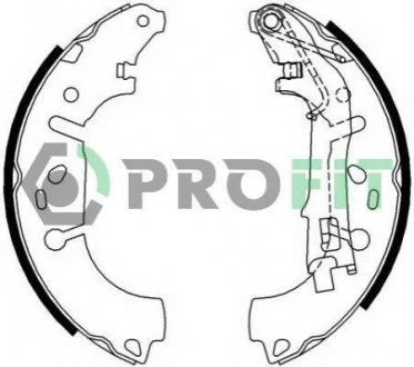 Колодки гальмівні барабанні для Opel, Fiat, Vauxhall, Citroen, Peugeot PROFIT 5001-0682 фото товару