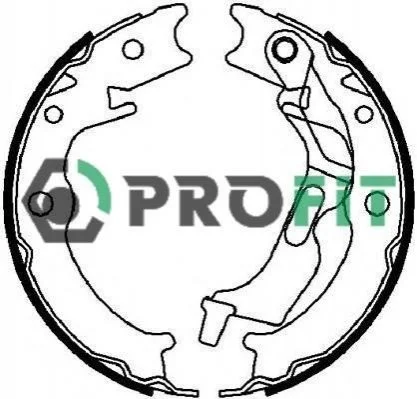 <strong>Колодки тормозные барабанные PROFIT 5001-4017 (фото 1)</strong>