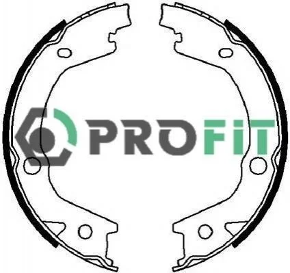 <strong>Колодки гальмівні барабанні PROFIT 5001-4021 (фото 1)</strong>
