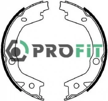 Колодки гальмівні барабанні для Hyundai, SsangYong, KIA PROFIT 5001-4021 фото товару