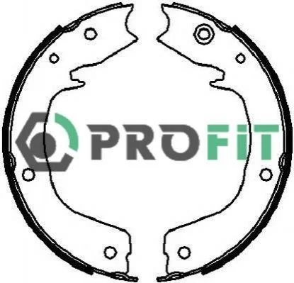 <strong>Колодки тормозные барабанные PROFIT 5001-4027 (фото 1)</strong>