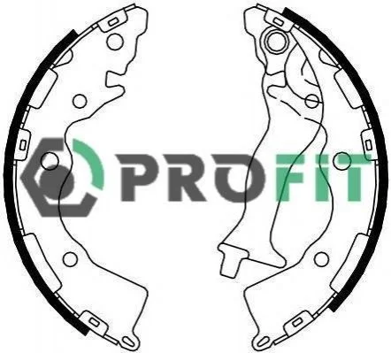 <strong>Колодки гальмівні барабанні PROFIT 5001-4086 (фото 1)</strong>