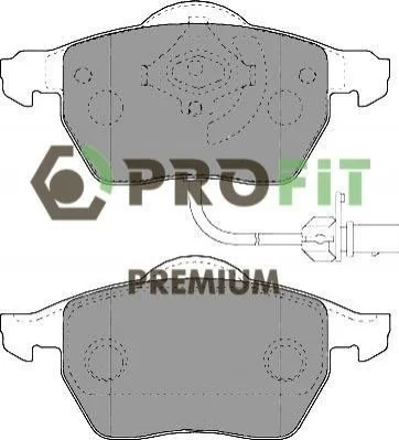 <strong>Колодки гальмівні дискові PROFIT 5005-1717 (фото 1)</strong>