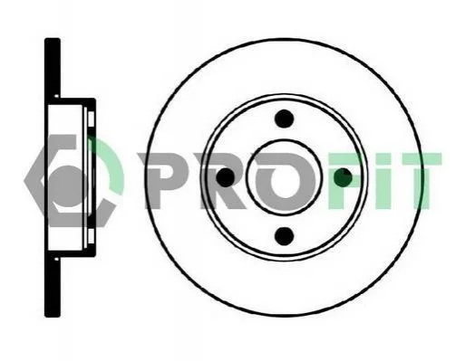 <strong>Диск гальмівний PROFIT 5010-0048 (фото 1)</strong>