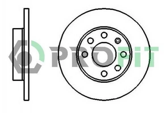 <strong>Диск гальмівний PROFIT 5010-0116 (фото 1)</strong>