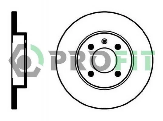 <strong>Диск гальмівний PROFIT 5010-0205 (фото 1)</strong>