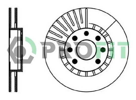 <strong>Диск гальмівний PROFIT 5010-0206 (фото 1)</strong>