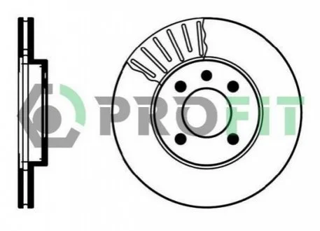 Диск гальмівний для Volkswagen, Seat PROFIT 5010-0207 фото товару