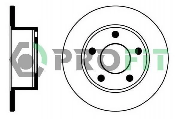 <strong>Диск гальмівний PROFIT 5010-0321 (фото 1)</strong>