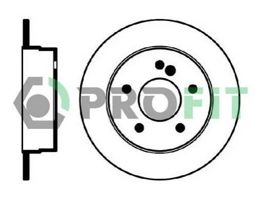 <strong>Диск гальмівний PROFIT 5010-0539 (фото 1)</strong>