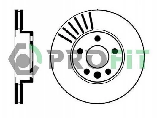 <strong>Диск гальмівний PROFIT 5010-0846 (фото 1)</strong>