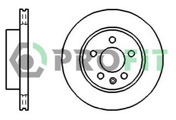 <strong>Диск гальмівний PROFIT 5010-0860 (фото 1)</strong>