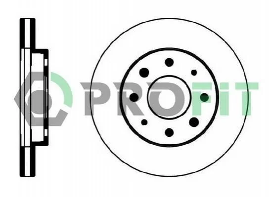 <strong>Диск гальмівний PROFIT 5010-0885 (фото 1)</strong>